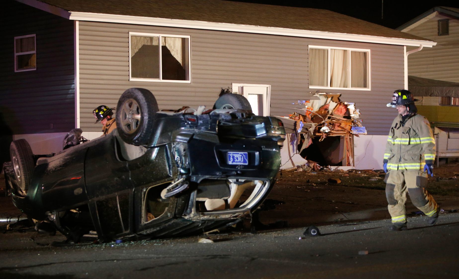 Vehicle crashes into house